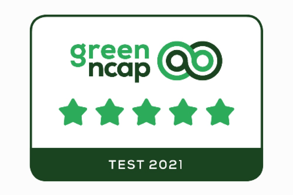 Grønn NCAP-logo. Test 2021