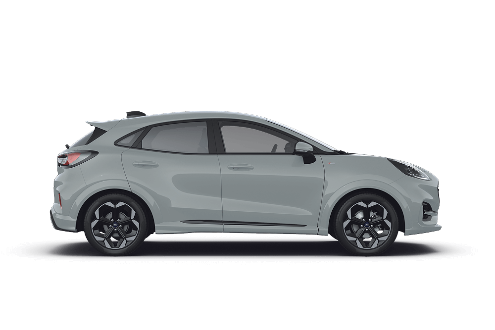 Sideprofil av Ford Puma