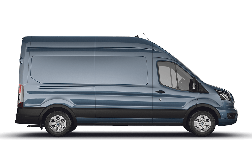 Sideprofil av Ford Transit Van